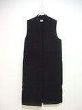 POSTELEGANT 22SS No.0289 Washi Wool Rever Vest 定価137500円 カバー付 ベスト ブラック レディース ポステレガント【中古】2-0703M▲