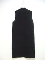 POSTELEGANT 22SS No.0289 Washi Wool Rever Vest 定価137500円 カバー付 ベスト ブラック レディース ポステレガント【中古】2-0703M▲