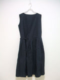 R&D.M.Co- T/C CROSS OVER DRESS 定価59000+TAX チェック ラップ ワンピース ネイビー ブラック レディース オールドマンズテーラー【中古】2-0703S▲