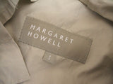 MARGARET HOWELL 578-0112604 COTTON NYLON COATING ステンカラーコート ベージュ レディース マーガレットハウエル【中古】2-0813M♪