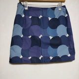 marimekko コットン サイズ36 ミニスカート ネイビー ブルー レディース マリメッコ【中古】3-0611S∞