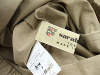 SARAH WEAR タイプライターラップスカート サイズ1 スカート ベージュ レディース サラウェア【中古】2-0726M▲