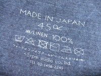 45R/45rpm リネン天竺のカットワークTシャツ（インディゴ）定価39600円  半袖Ｔシャツ ネイビー レディース フォーティーファイブアールピーエム【中古】2-0722S▲