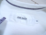 JANE SMITH ステッチ 長袖 サイズ36 カットソー ホワイト レディース ジェーン スミス【中古】2-0809M△