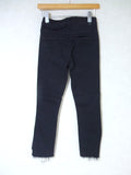 mother INSIDER CROP STEP FRAY クロップドフレアスキニー BLACK NTG B1157-180 サザビーリーグ カットオフ パンツ ブラック レディース マザー【中古】2-0809G△