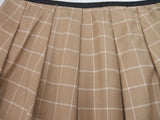NIMES ウール チェック サイズ1 ミニスカート ベージュ レディース ニーム【中古】2-0811T∞