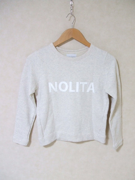 upper hights 144K502 NOLITA プリント サイズ0 スウェット アイボリー・グレーミックス レディース アッパーハイツ【中古】2-0823M△