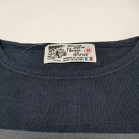 FILEUSE D'ARVOR ボーダー Ｔシャツ カットソー ネイビー グレー レディース フィルーズダルボー【中古】3-0723S∞