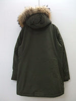 WOOLRICH ARCTIC PARKA アークティックパーカー ラクーンファー レディース 定価95000円 ダウンジャケット カーキ レディース ウールリッチ【中古】2-1113A▲