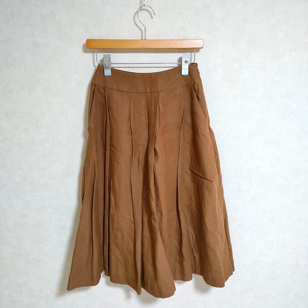 MARGARET HOWELL 578-8132012 Three Pleat Skirt アイリッシュリネン サイズ1 ロングスカート ブ –  ブランド古着の専門店gee