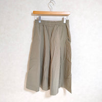 MHL. 595-1232505 COTTON PLAIN WEAVE サイズ0 ロングスカート ベージュ レディース エムエイチエル【中古】3-0211M△