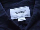 YAECA ワイド コンフォートシャツ サイズS 長袖シャツ ネイビー レディース ヤエカ【中古】2-1017M△