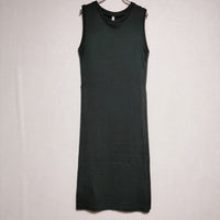 humoresque GS1101 long slit dress 定価35000円 ノースリーブスリットドレス ワンピース ブラック レディース ユーモレスク【中古】3-0521S∞