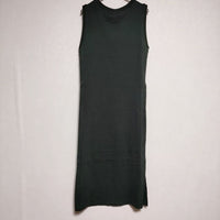 humoresque GS1101 long slit dress 定価35000円 ノースリーブスリットドレス ワンピース ブラック レディース ユーモレスク【中古】3-0521S∞