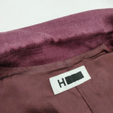 H BEAUTY&YOUTH LINEN 2B JACKET 定価35200円 サイズM テーラードジャケット パープル エイチビューティアンドユース【中古】3-0312M♪