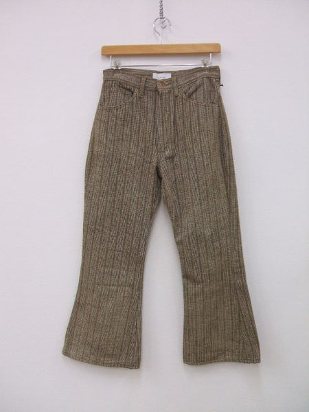 PHEENY Mole stripe flared pants モールストライプフレア  新品タグ付 パンツ ベージュ レディース フィーニー【中古】2-1005T∞