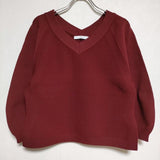 ASTRAET ポリエステル 5413-299-0127 プルオーバーセーター ニット ワインレッド レディース アストラット【中古】3-0521M∞