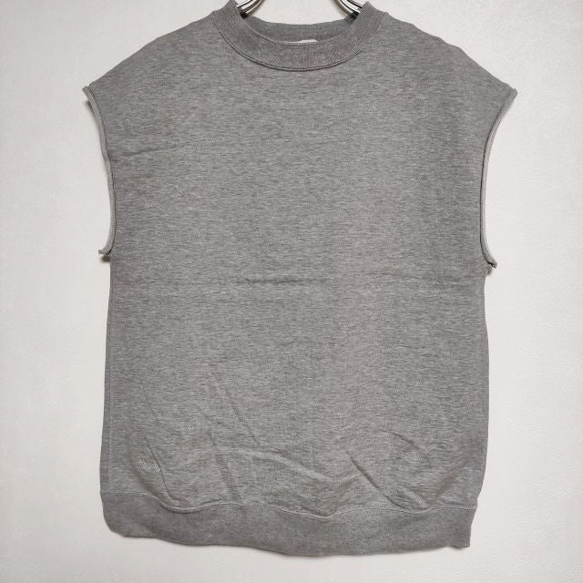 【美品】  Plage / プラージュ | 2024AW | Smooth Jersey V プルオーバー ノースリーブカットソー | F | グレー | レディース 美品】 Plage / プラージュ | 2024AW | Smooth Jersey V プル