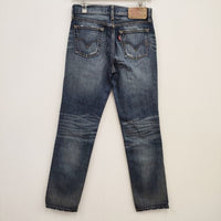 Levi's 501 パッチワーク ダメージ加工 W29L31 デニムパンツ ブルー レディース リーバイス【中古】2-1231G♪