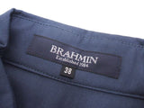 Brahmin サイズ38 ワイヤー入り 長袖シャツ ネイビー レディース ブラーミン【中古】2-1217M♪