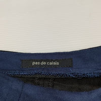 pas de calais レーヨン ウエストベルト付き 前後切り替え ワンピース ブラック ネイビー レディース パドカレ【中古】3-0622S∞