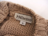 J&M Davidson サイズS バックボタン ニット ピンク レディース ジェイアンドエムデヴィッドソン【中古】2-1126T♪