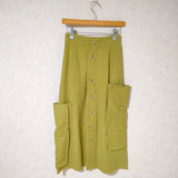 Ameri VINTAGE 01010941120 VINTAGE LIKE COTTON SKIRT サイズS ロングスカート マスタード レディース アメリヴィンテージ【中古】3-0123M△