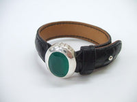 gemme accalmie Mandragore マンドラゴラ Green Onyx グリーンオニキス  定価132000円 ブレスレット グリーン ブラック レディース ジェミーアカルミ【中古】2-1126G◆