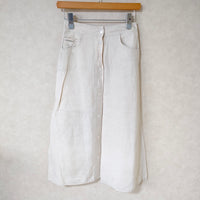VALENTINO JEANS リネン サイズ38 ロングスカート ベージュ レディース ヴァレンティノ【中古】3-0123M△