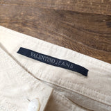 VALENTINO JEANS リネン サイズ38 ロングスカート ベージュ レディース ヴァレンティノ【中古】3-0123M△