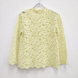 Shinzone LACE TOP サイズ36 ブラウス イエロー レディース シンゾーン【中古】3-0324M♪