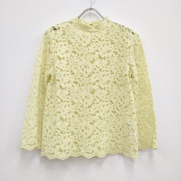 Shinzone LACE TOP サイズ36 ブラウス イエロー レディース シンゾーン【中古】3-0324M♪