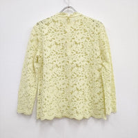 Shinzone LACE TOP サイズ36 ブラウス イエロー レディース シンゾーン【中古】3-0324M♪