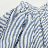 LE GLAZIK リネンストライプ サイズ36 スカート ブルー ホワイト レディース ルグラジック【中古】3-0331M♪