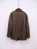 NORTH MARINE DRIVE 80～90's レザーコート MADE IN JAPAN コート ブラウン メンズ ノースマリンドライブ【中古】2-1221T♪