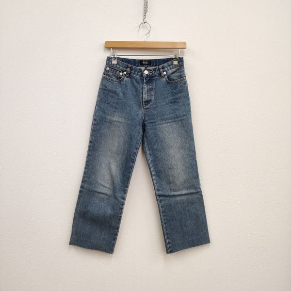 A.P.C. サイズ25 JEAN SAILOR 加工 デニムパンツ ライトブルー レディース アーペーセー【中古】3-0122G♪