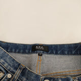 A.P.C. サイズ25 JEAN SAILOR 加工 デニムパンツ ライトブルー レディース アーペーセー【中古】3-0122G♪