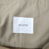 ecume エキューム high-waist chino pants ハイウエスト チノパンツ ベージュ レディース【中古】3-0107G◎