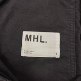 MHL. 595-1243502 IRREGULAR COTTON CANVAS 2021年 パンツ 2021年 濃紺 レディース エムエイチエル【中古】3-0107G◎