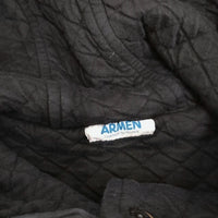 ARMEN 製品染め フランス製 ジャケット ブラック レディース アーメン【中古】3-0516M♪