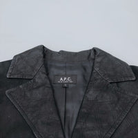 A.P.C. レザー サイズS コート ブラック レディース アーペーセー【中古】3-0114T☆