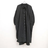 nest Robe コットンラミーバルーンスリーブワンピース 01213-1081 ワンピース ブラック レディース ネストローブ【中古】3-0320M♪