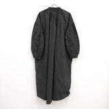 nest Robe コットンラミーバルーンスリーブワンピース 01213-1081 ワンピース ブラック レディース ネストローブ【中古】3-0320M♪