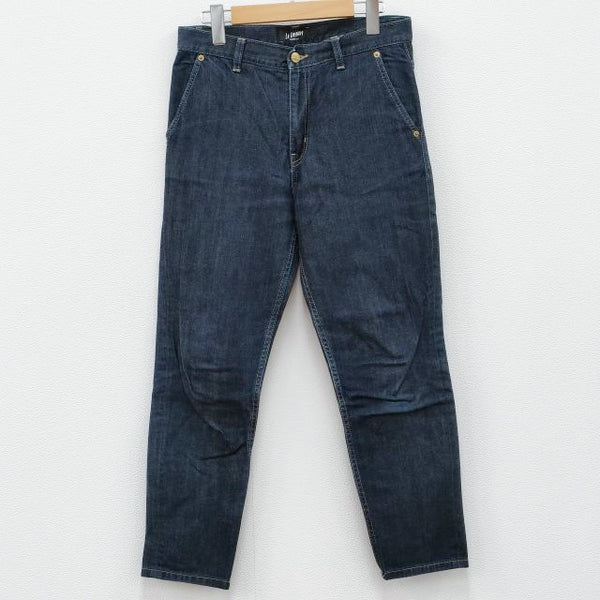 IENA SLOBE LE DENIM テーパードデニムパンツ コットン サイズ38 デニムパンツ ネイビー レディース イエナ スローブ【中古】3-0210G◎