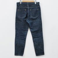 IENA SLOBE LE DENIM テーパードデニムパンツ コットン サイズ38 デニムパンツ ネイビー レディース イエナ スローブ【中古】3-0210G◎