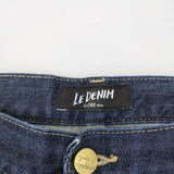 IENA SLOBE LE DENIM テーパードデニムパンツ コットン サイズ38 デニムパンツ ネイビー レディース イエナ スローブ【中古】3-0210G◎