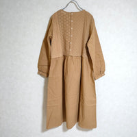 TSUHARU by Samansa Mos2 レースパッチワーク サイズF ワンピース キャメルベージュ レディース サマンサモスモス【中古】3-0301M△