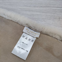 lea clement ファーティペット 羊 毛皮 マフラー ストール アイボリー レディース レアクレメント【中古】3-1212T◎