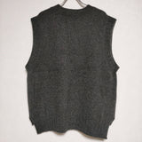 AND WOOL アンドウール カシミヤ 定価3.5万 ノースリーブニット ベスト グレー レディース【中古】4-0905T∞