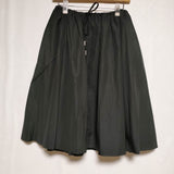 LE GLAZIK ウエストゴム サイズ36 日本製 コットン スカート ブラック レディース ルグラジック【中古】3-0427M∞